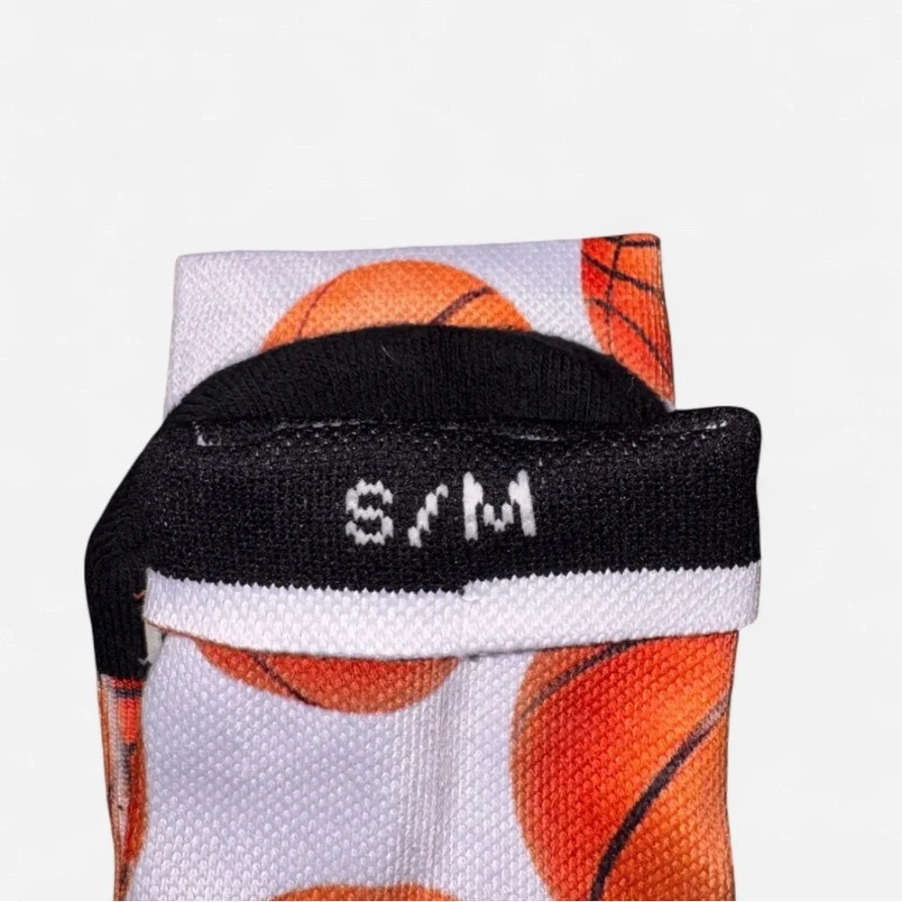 🏀 Boys Fresh Brand Basketball Print Athletic Crew Socks S/M NWOT
